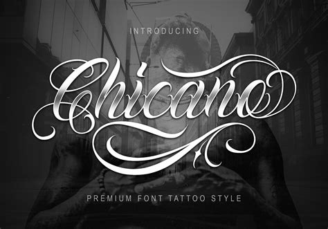 Chicano Font for Tattoos